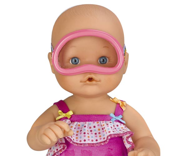 Nenuco Time To Swim Soft Baby Doll with Cute Swimsuit and Float